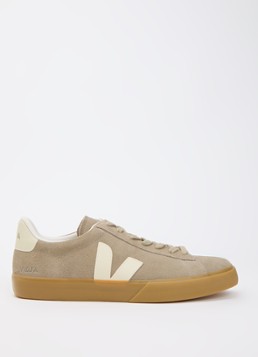 Veja Heren Campo sneaker van suède in de kleur Donkerbeige, maat: 41