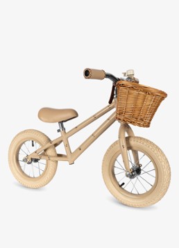 Konges Sløjd Kinderfiets met print in de kleur Lichtroze, maat: 1MAAT