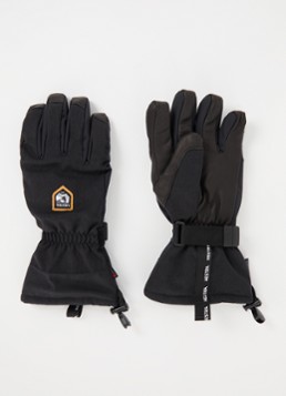 Hestra Heren C-Zone Mountain handschoenen met geitenleren details in de kleur Zwart, maat: 9