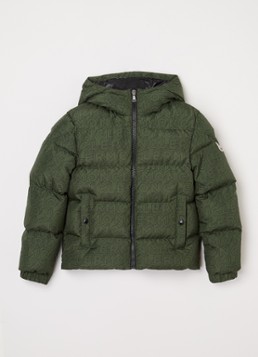 Moncler Jongens Fergus puffer jack met donsvulling in de kleur Groen, maat: 152