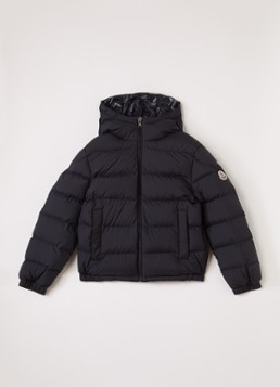Moncler Jongens Taidu puffer jack met donsvulling in de kleur Donkerblauw, maat: 164