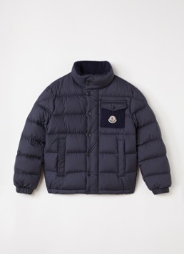 Moncler Jongens Jarek pufferjack met donsvulling in de kleur Donkerblauw, maat: 14A=164