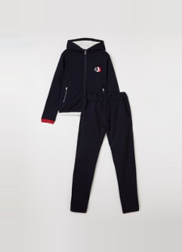 Moncler Jongens Set van sweatvest met joggingbroek 2-delig in de kleur Donkerblauw, maat: 14A=164
