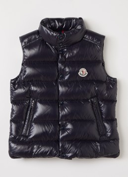 Moncler Jongens Tib bodywarmer met ritszakken in de kleur Donkerblauw, maat: 6A=116