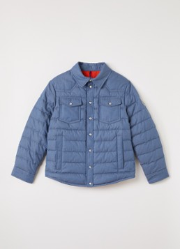 Moncler Tiriol jack met borstzakken in de kleur Lichtblauw, maat: 12A=152