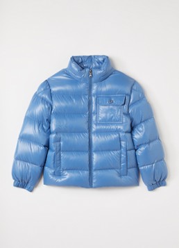 Moncler Jongens Alaxios pufferjack met donsvulling en steekzakken in de kleur Lichtblauw, maat: 14A=164