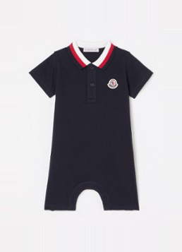 Moncler Meisjes Babypak met logo in de kleur Donkerblauw, maat: 56