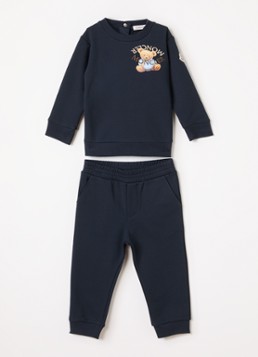 Moncler Jongens Ensemble set met sweater en legging 2-delig in de kleur Donkerblauw, maat: 3JR
