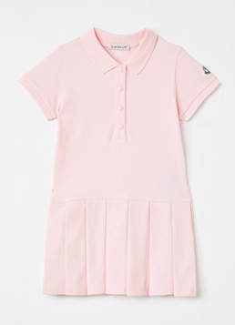 Moncler Meisjes Jurk met polokraag en logo in de kleur Roze, maat: 9/12M=74