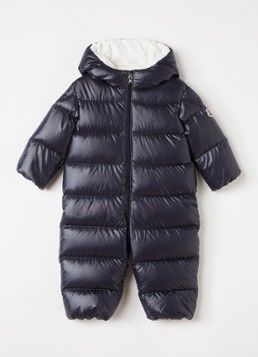 Moncler Meisjes Alanie gewatteerd babypak met donsvulling in de kleur Donkerblauw, maat: 98