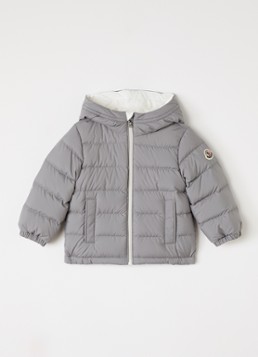 Moncler Meisjes Brannock gewatteerd jack in de kleur Grijs, maat: 86