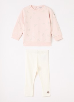 Moncler Meisjes Set van sweater met legging 2-delig in de kleur Roze, maat: 2A=92