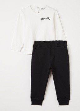 Moncler Jongens Set van sweater met joggingbroek 2-delig in de kleur Zwart, maat: 2A=92