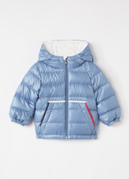 Moncler Meisjes Icarus puffer jack met donsvulling in de kleur Staalblauw, maat: 86