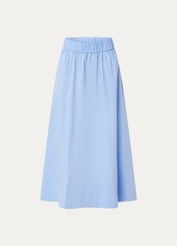 Neo Noir Dames Yara midi rok in de kleur Blauw, maat: 42