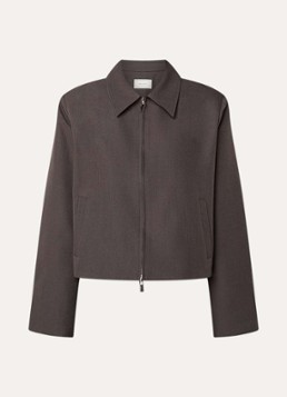 Neo Noir Dames Vianney cropped jack met steekzakken in de kleur Antraciet, maat: 42