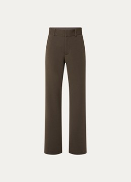 Neo Noir Dames Nathalie high waist straight fit pantalon met steekzakken in de kleur Donkerbruin, maat: 44