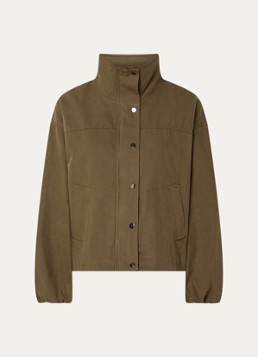 Neo Noir Dames Selio bomberjack van canvas met steekzakken in de kleur Bruin, maat: 40