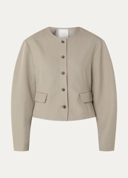 Neo Noir Dames Aranti blazer met klepzakken in de kleur Grijs, maat: 40