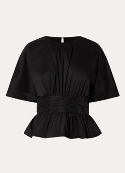 Neo Noir Dames Annegret tuniek met ronde hals in de kleur Zwart, maat: 42