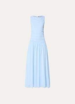 Neo Noir Dames Cludine maxi jurk in de kleur Lichtblauw, maat: 42