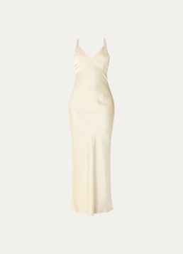 Neo Noir Dames Colly maxi avondjurk met applicatie in de kleur Lichtgeel, maat: 42