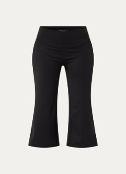Neo Noir Dames Lauri high waist straight fit korte broek met stretch in de kleur Zwart, maat: 38
