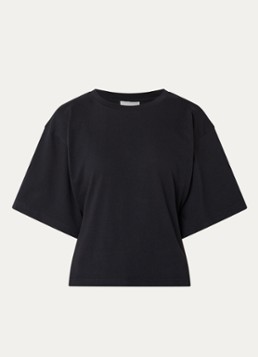 Neo Noir Dames Asha T-shirt met ronde hals in de kleur Donkerblauw, maat: 40
