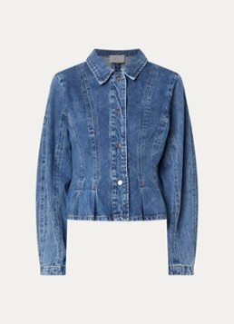Neo Noir Dames Rivora spijkerjas met plooidetail in de kleur Blauw, maat: 42