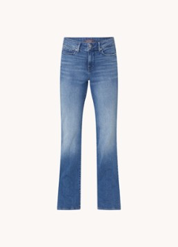 NYDJ Dames Blake high waist flared jeans met stretch in de kleur Middenblauw