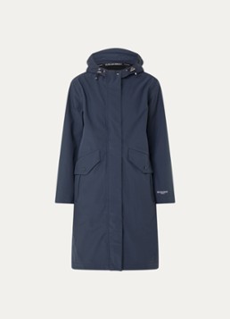 Ilse Jacobsen Dames Softshell regenjas met capuchon in de kleur Donkerblauw