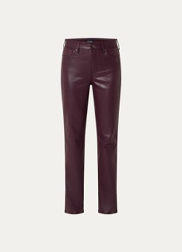 NYDJ Dames Marilyn mid waist straight leg jeans met gekleurde wassing in de kleur Aubergine