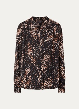 NYDJ Dames Tuniek met print en strikkraag in de kleur Bruin