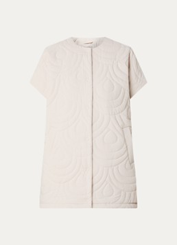 Ilse Jacobsen Dames Blossom bodywarmer met quilt patroon in de kleur Creme