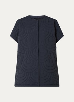 Ilse Jacobsen Dames Blossom bodywarmer met quilt patroon in de kleur Donkerblauw