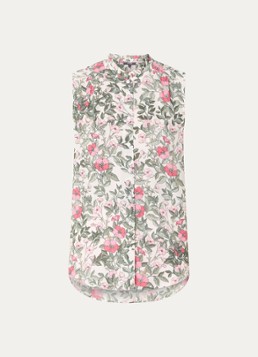 NYDJ Dames Mouwloze blouse met bloemenprint in de kleur Geel