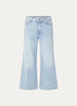 NYDJ Dames Teresa high waist wide leg jeans met lichte wassing in de kleur Indigo