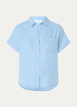 BLLMR Dames Mia blouse met borstzakken in de kleur Indigo