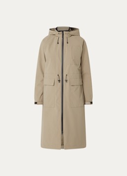 Ilse Jacobsen Dames Thermy parka met afneembare capuchon in de kleur Beige