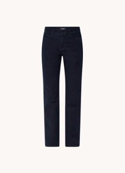 NYDJ Dames Marilyn mid waist straight leg jeans met donkere wassing in de kleur Indigo