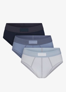 SKIMS Heren Skims Cotton slip in 3-pack in de kleur Multicolor, maat: L