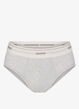 SKIMS Heren Classic Cotton slip met logoband in de kleur Grijs, maat: XL