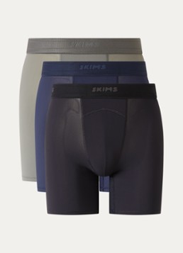 SKIMS Heren Boxershorts met logoband in 3-pack in de kleur Zwart, maat: M