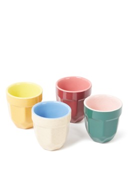 POLSPOTTEN Espressokopje 10 cl set van 4 Multicolor - Deal