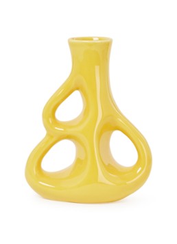 POLSPOTTEN Three Ears vaas 21 cm Geel - Deal