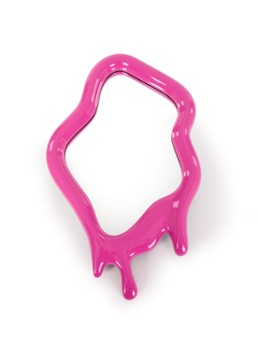 POLSPOTTEN Melting Mirror M wandspiegel 70 x 45 cm Fuchsia - Deal