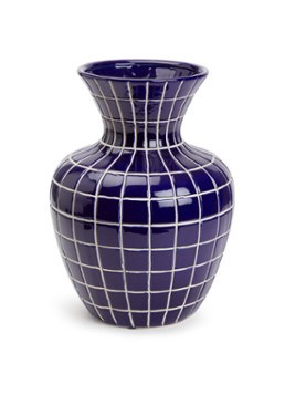 POLSPOTTEN Hamam vaas 40 cm Donkerblauw - Deal