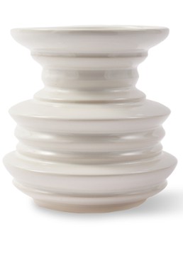 POLSPOTTEN Stacked Plates vaas 23 cm Gebroken wit - Deal