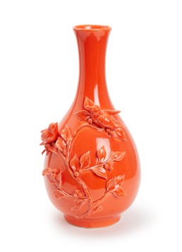 POLSPOTTEN Bird vaas 60 cm Oranje - Deal
