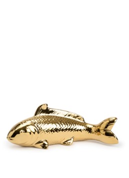 POLSPOTTEN Fish spaarpot 36 cm Goud - Deal
